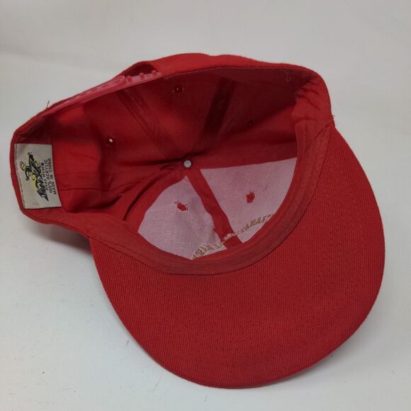 International Masons Snapback Hat Red One Size Embroidered W/Tags Jinx - Picture 7 of 9